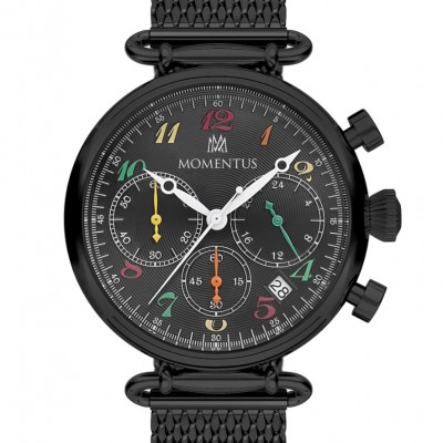 Momentus TC250B-04SX Siyah Hasır Kordonlu Kadın Kol Saati 