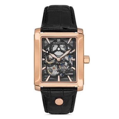 Momentus TM333R-04BR Safir Camlı Dikdörtgen Ootmatik Erkek Kol Saati