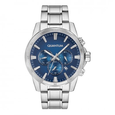 Quantum PWG982.390 Mavi Kadran Gümüş Erkek Kol Saati