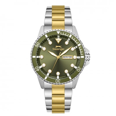 Slazenger Erkek SL092544205 Çift Renkli Fonksiyonel Takvimli Erkek Kol Saati 
